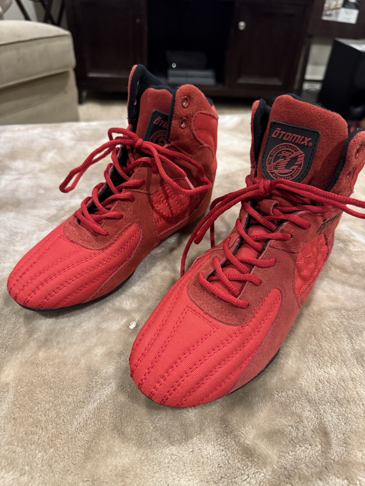 Otomix Stingray Escape Bodybuilding Weightlifting Shoes F3000 M6.5 W8 (Red)