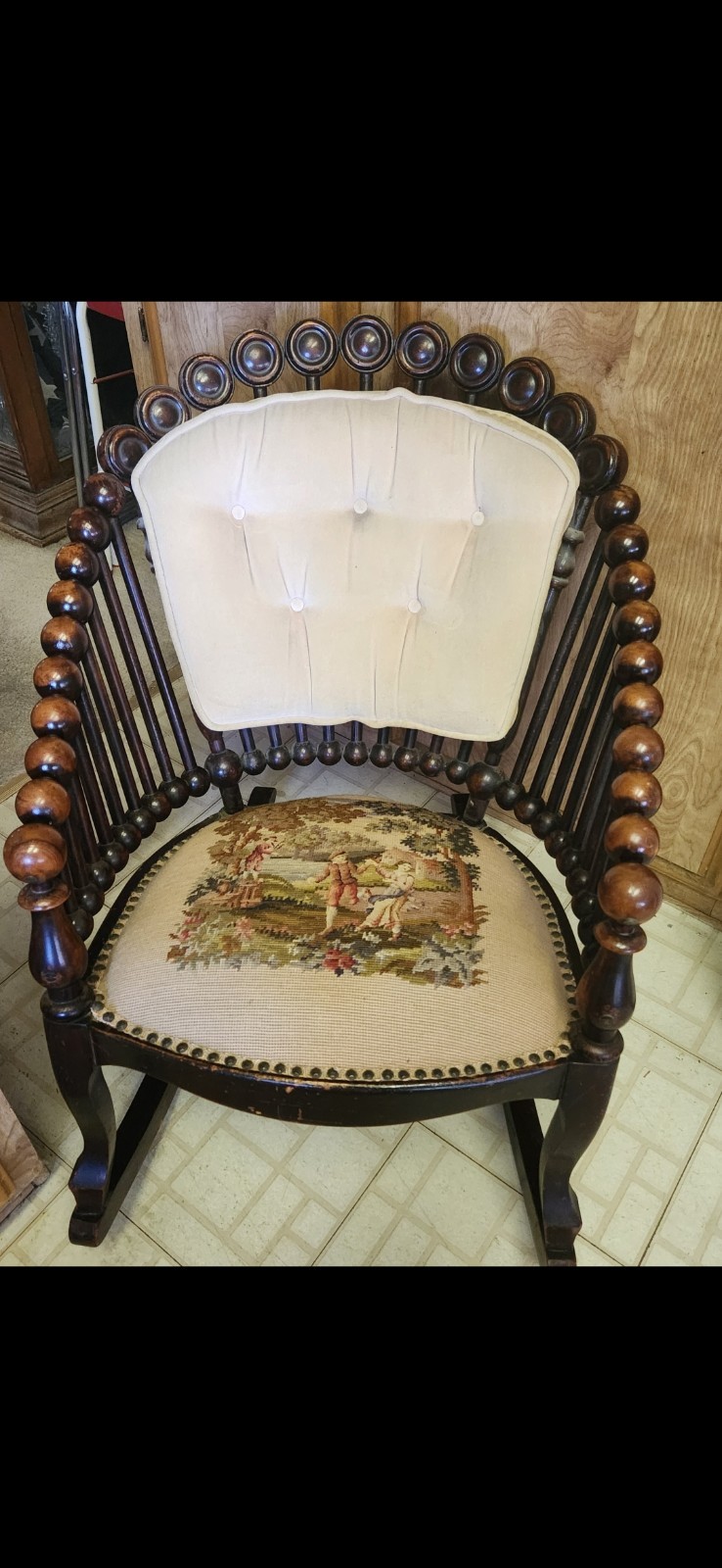 Victorian "Lollipop" Rocking Chair.