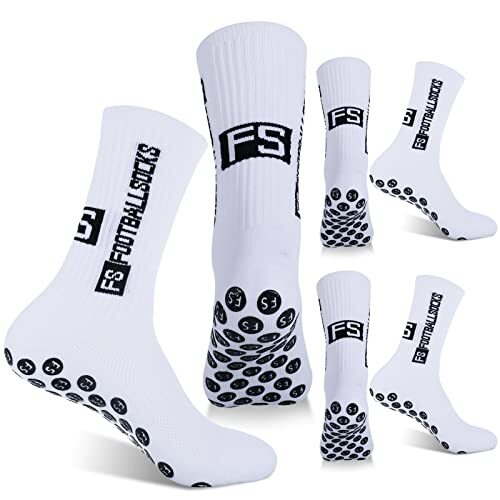 3 Pairs Non Slip Sport Soccer Socks anti Slip Football Grip Socks Unisex