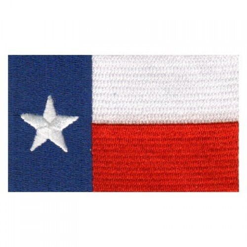 Motorcycle Biker Vest Jacket Patch - 2 Texas Flag & Reverse- 2x3.25" Patch