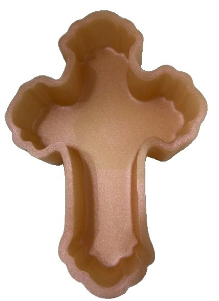 Handmade Resin Cross Trinket Box  With II Corinthians 5:17 Scripture