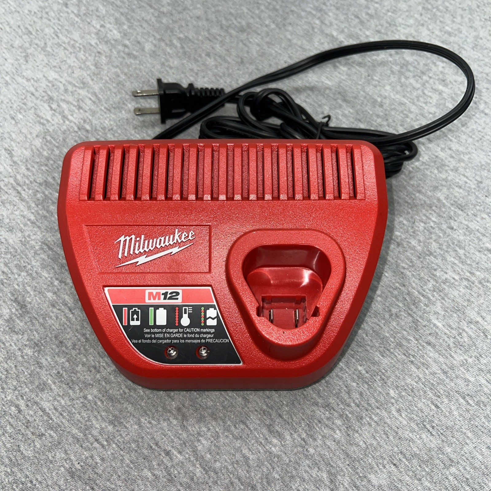 Genuine Milwaukee 48-59-2401 M12 12V Lithium Ion Battery Charger  / Charger Only