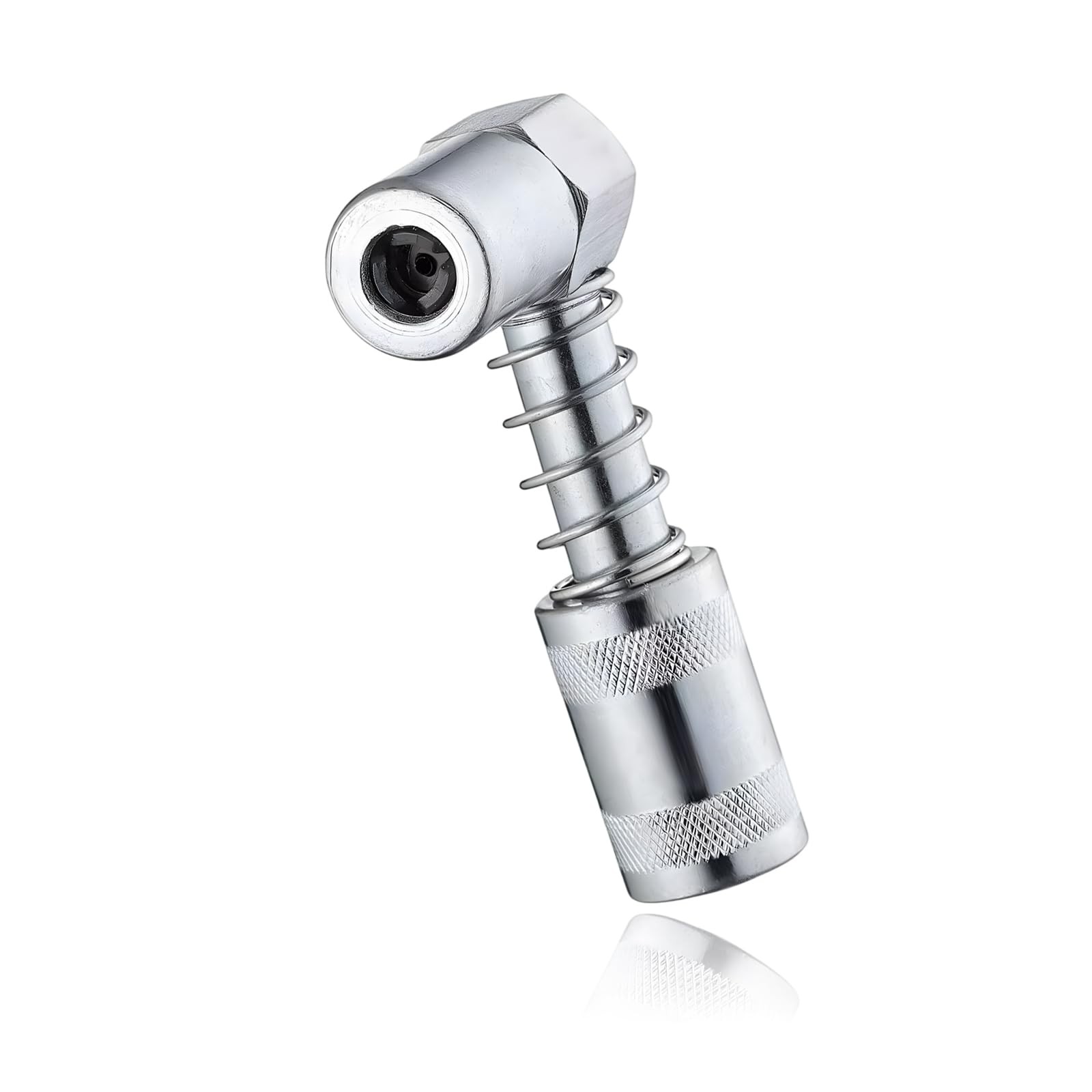 Wevdn 90 Degree Grease Coupler Adapter, Sturdy Steel Big Sleeve