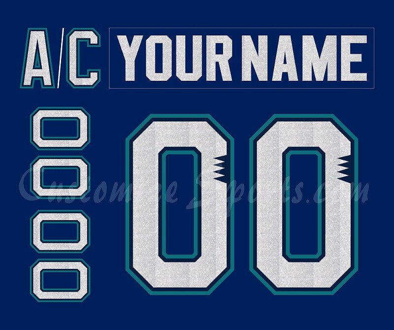 Worcester IceCats Customized Number Kit For 2000-2001 Away Uniform
