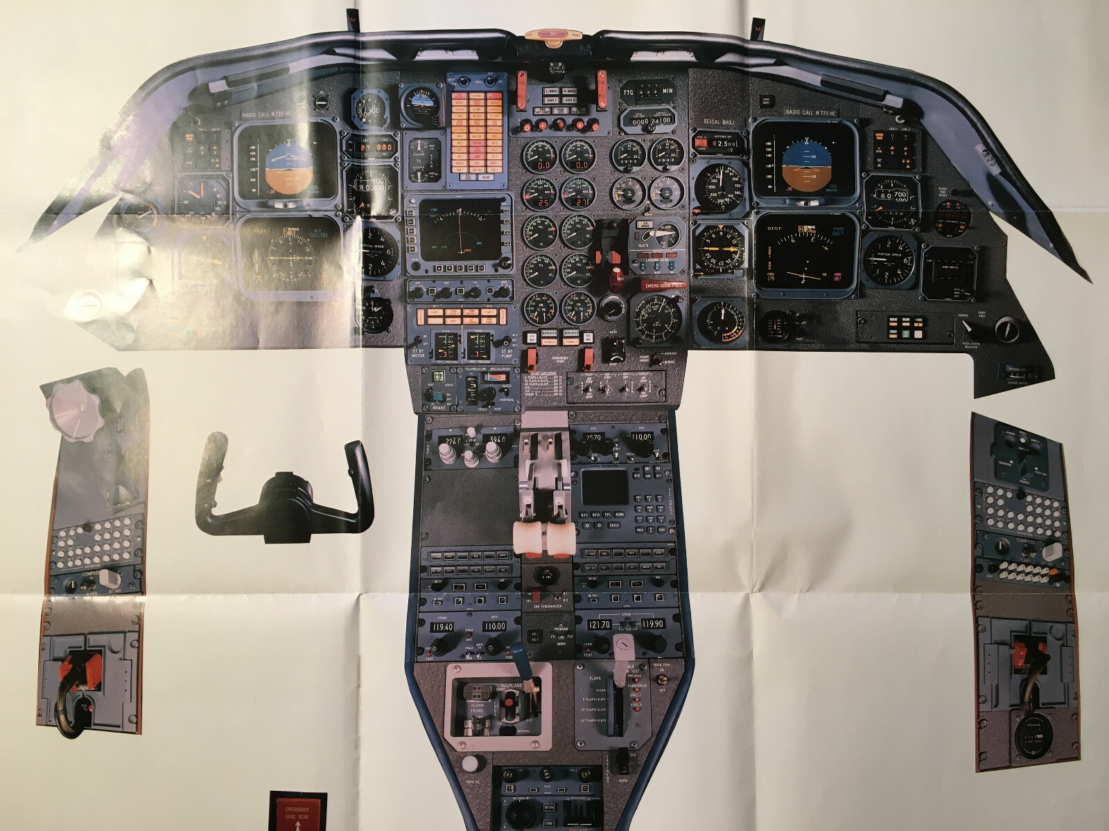 Falcon 200 Instrument Panel Poster