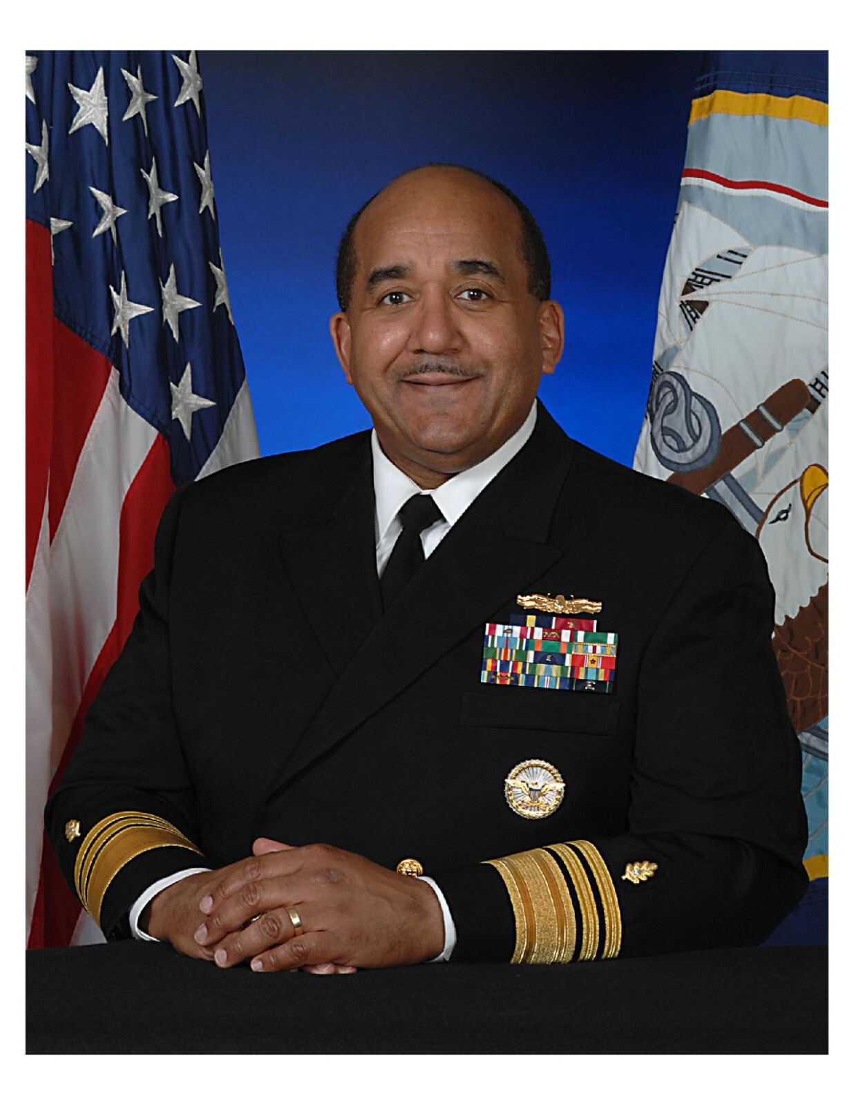 United States Navy Admiral Adam M. Robinson, Jr. 8x10 Photo On 8.5" x 11"