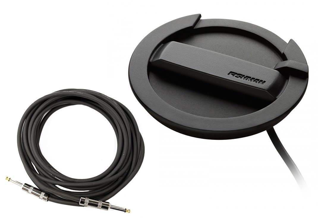 Fishman Neo-Buster Humbucking Acoustic Guitar Soundhole Pickup, Black w/ Cable