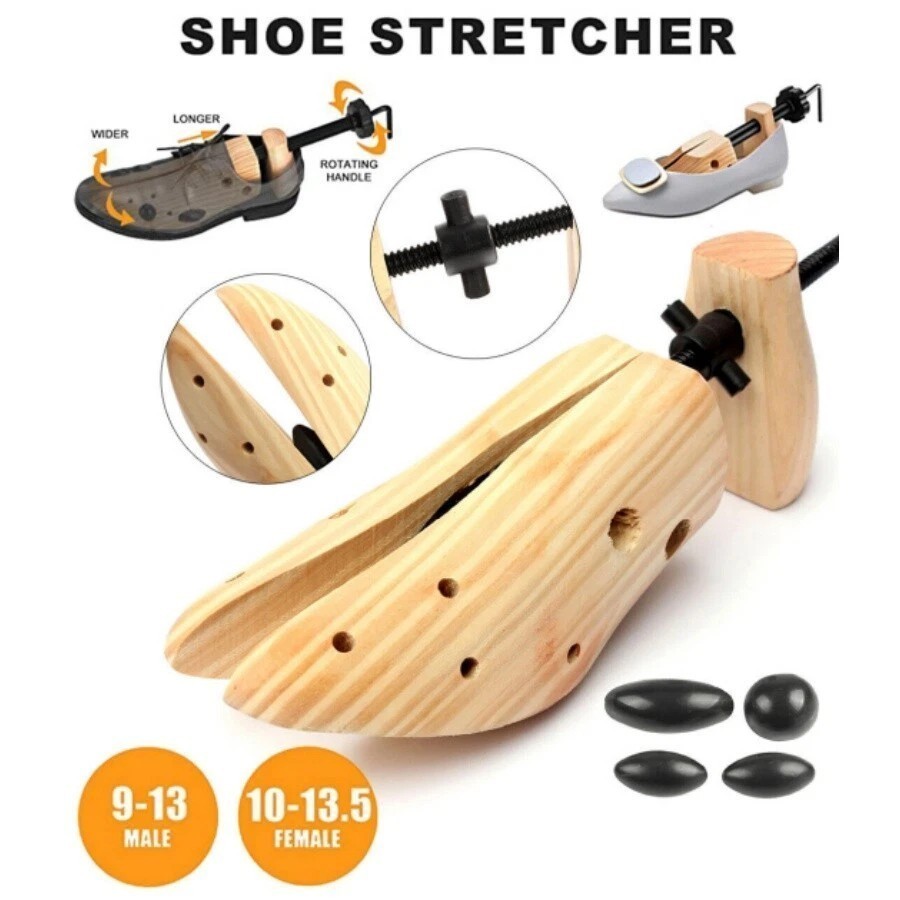 Wooden Adjustable Shoe Stretcher Expander Boot Shoe Woman 10-13.5 , Man 8.5-12