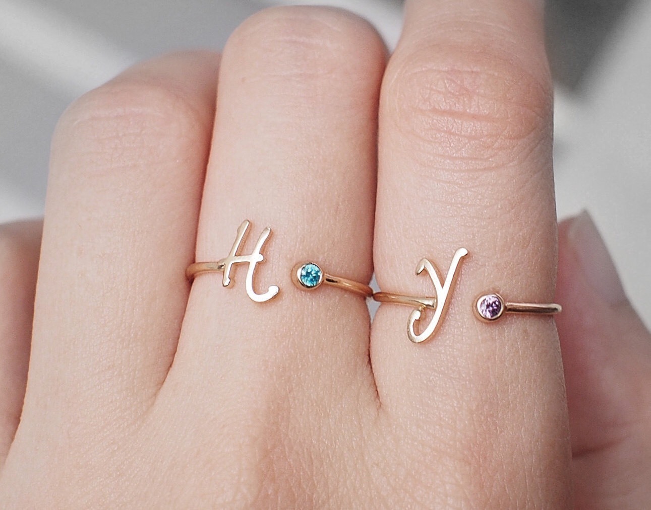 Personalized Rings In Sterling Silver