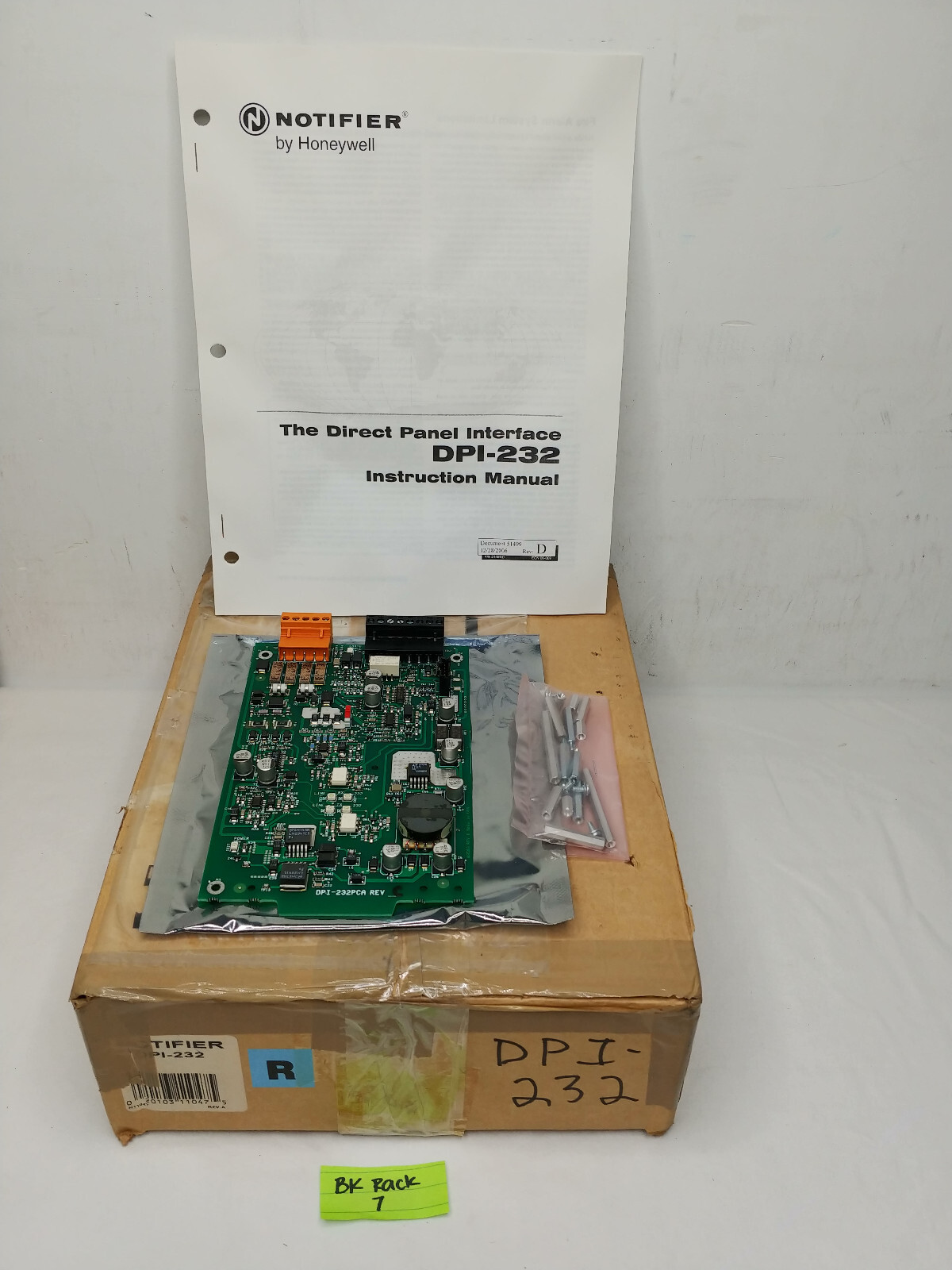 DPI-232 NOTIFIER interconnecting panel New-Old Stock