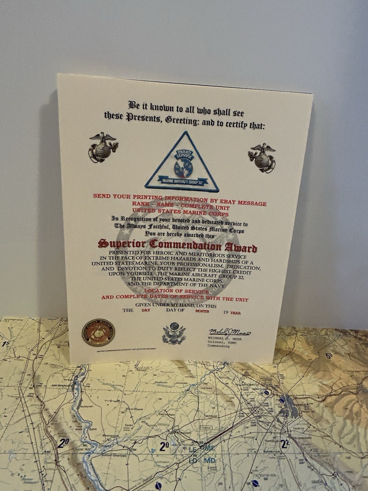 U.S.M.C. / MARINE AIRCRAFT GROUP 32 - SUPERIOR COMMENDATION AWARD