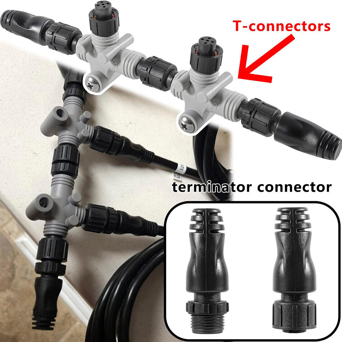 Garmin NMEA 2000 Starter Kit N2K Network Cable Drop/Power/Backbone/Connectors