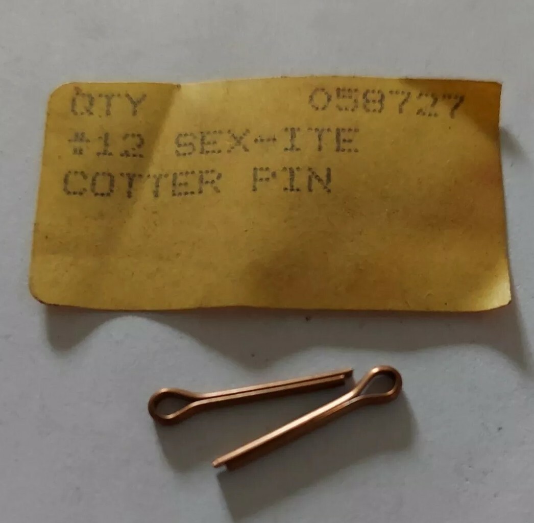 Lot of 2 - SEXAUER P/N 058727. Cotter Pin OEM 54208 KOHLER