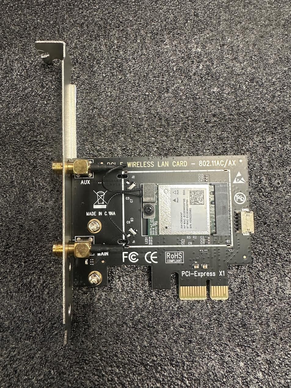 AW-CB304NF PCI-E WIRELESS LAN CARD - 802.11AC/AX-#3-USED
