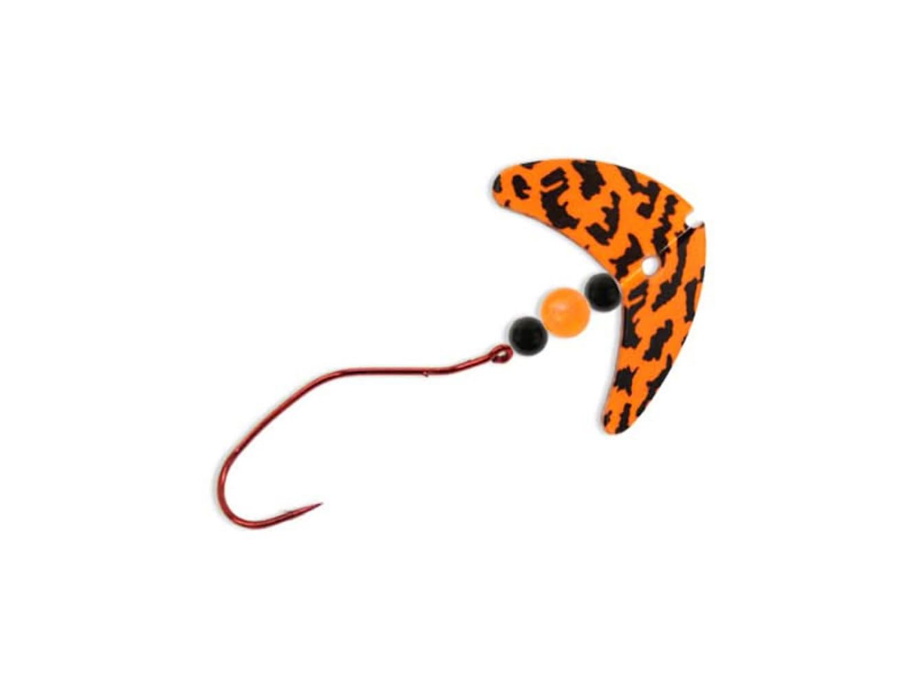 Mack's Lure Smile Blade® Slow Death #2, Orange Black Tiger/Black/Fire