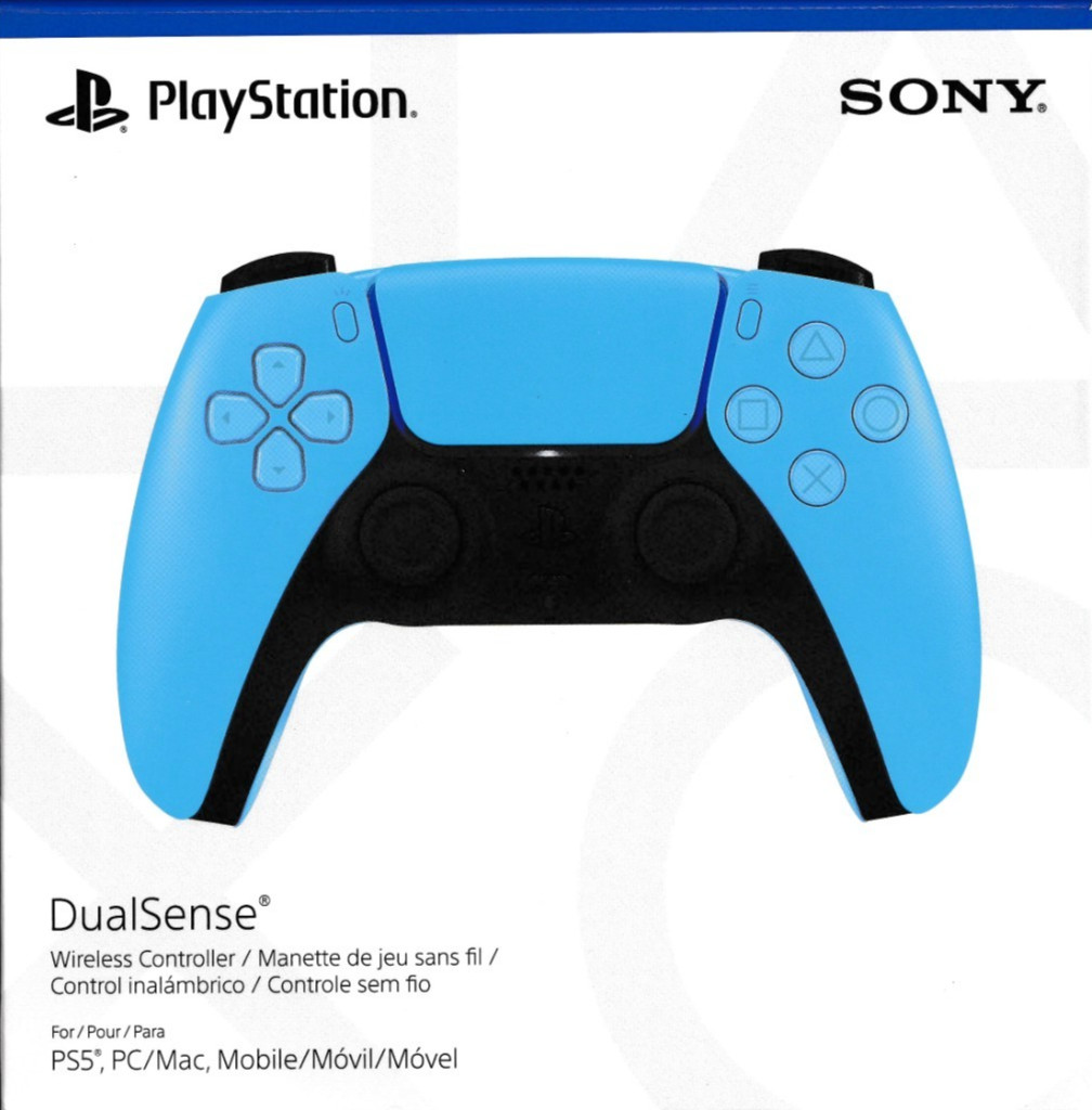 New PlayStation DualSense Wireless Controller, Color - Starlight Blue