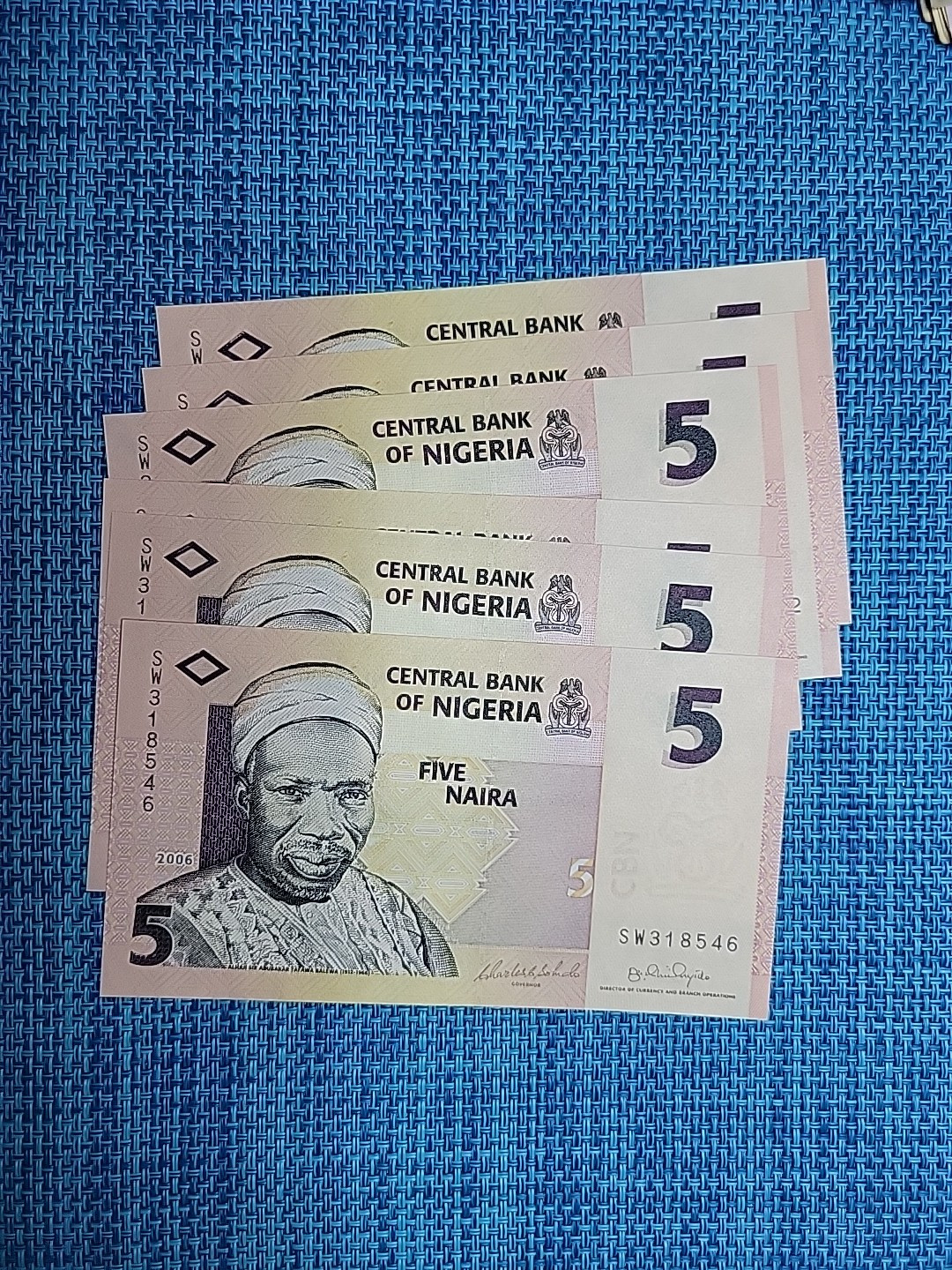 🇳🇪 Nigeria 5 naira 2006 P-38 UNC banknotes (EACH) 021525-4