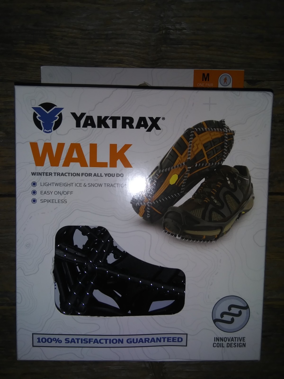 New Yaktrax Walk Winter Traction Snow & Ice Anti Slip Coil Shoe Boot Attachments