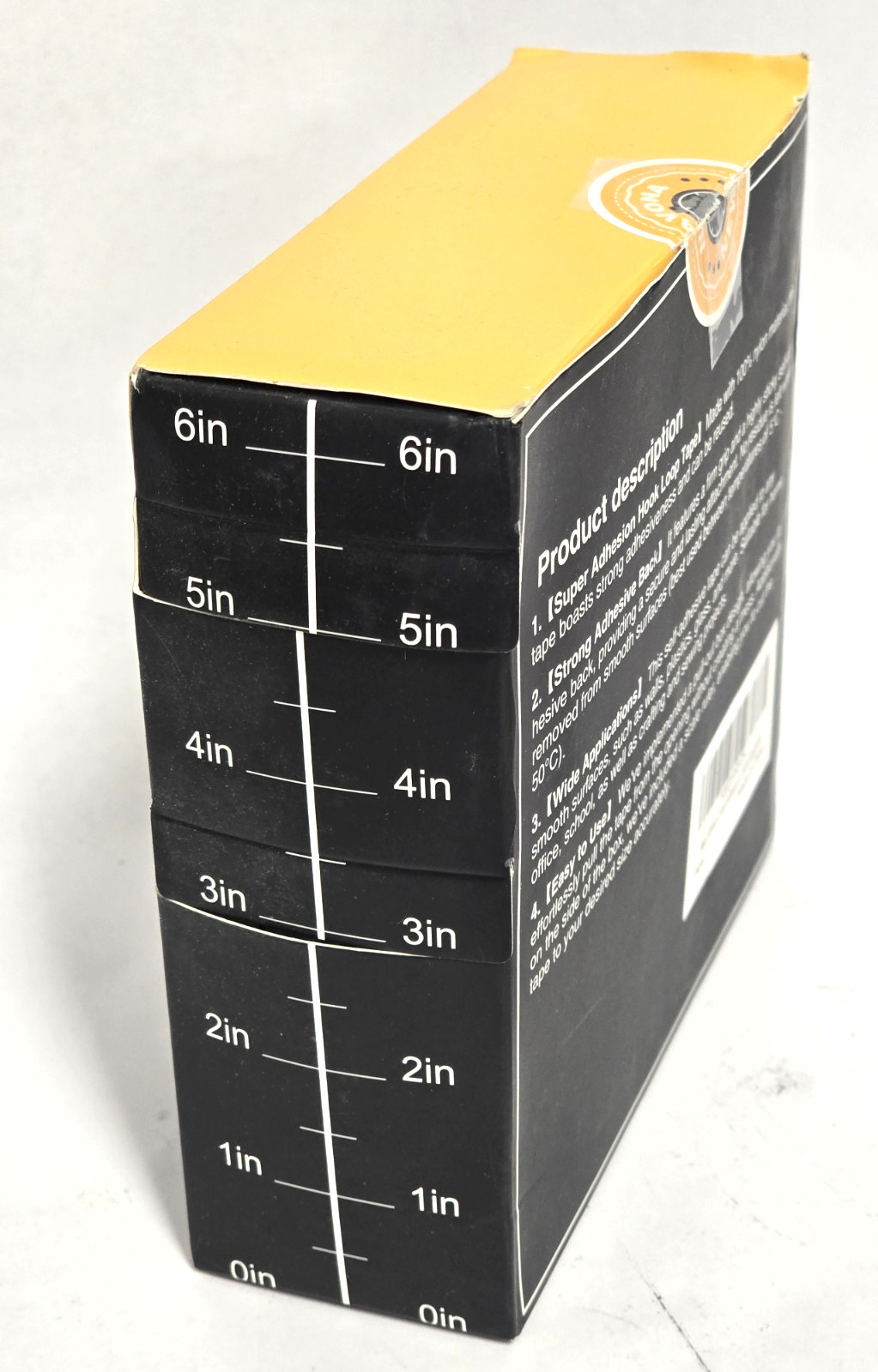 30Ft x 1 " HOOK AND LOOP STRIPS AND ADHESIVE DOUBLE ROLL, HEAVY DUTY