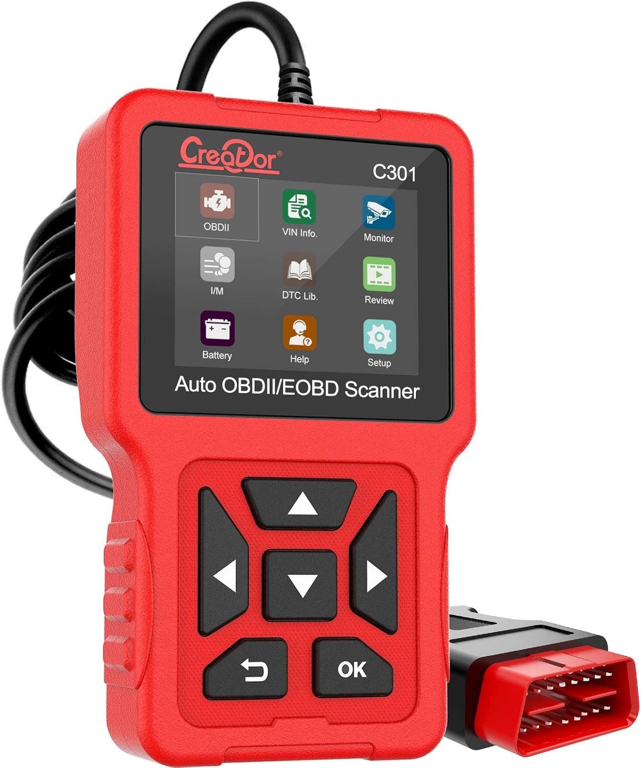 OBDII Code Reader Scanner Vehicle Diagnostic Tool Check Engine Battery