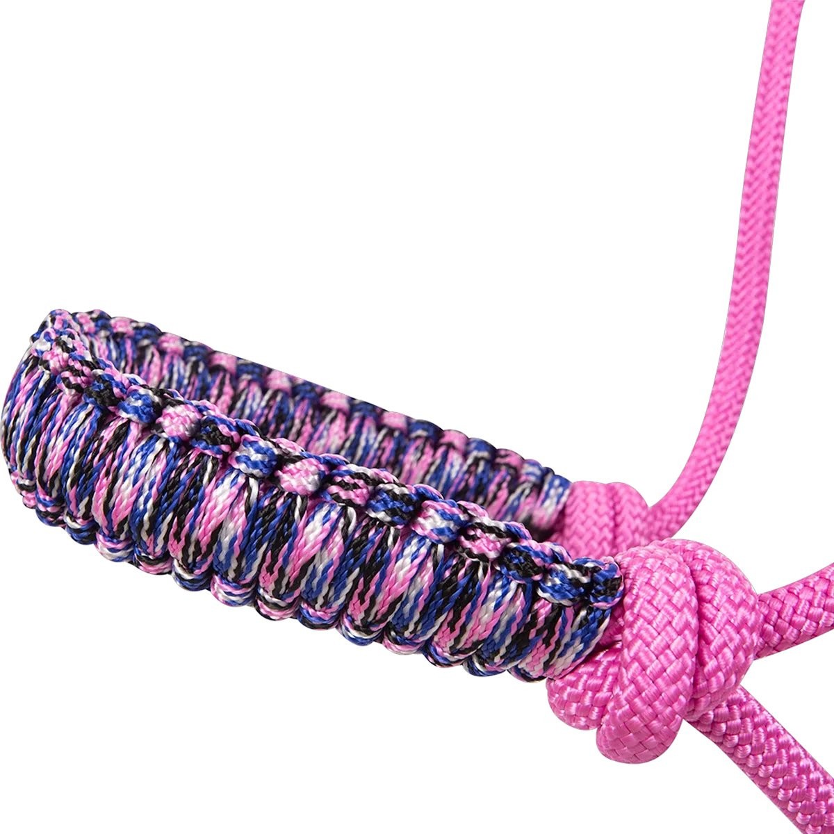 Braided Nylon Rope Halter with 8' Lead Rope
