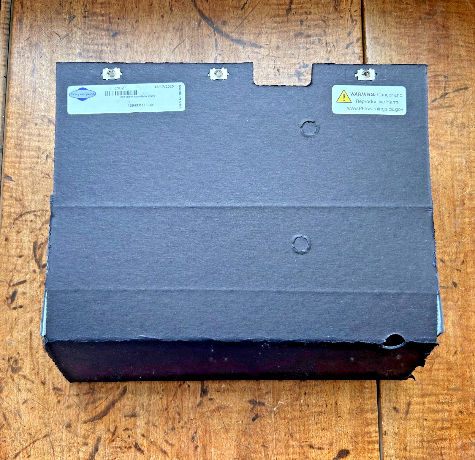 1957 Chevy Glovebox Liner NEW
