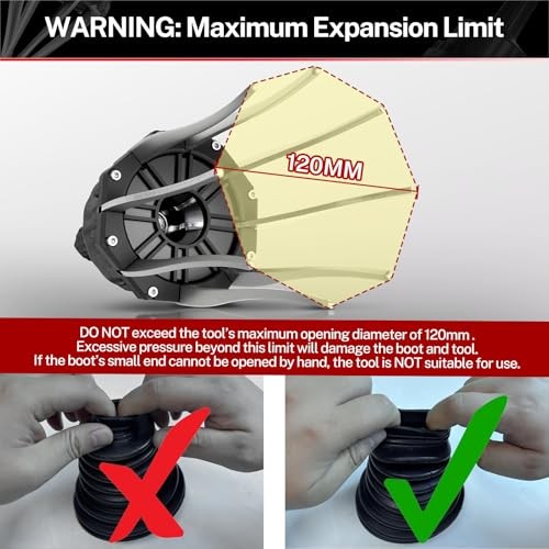 Universal CV Boot Expander Installation Tool Manual 1/2" Dr. CV Joint Boot