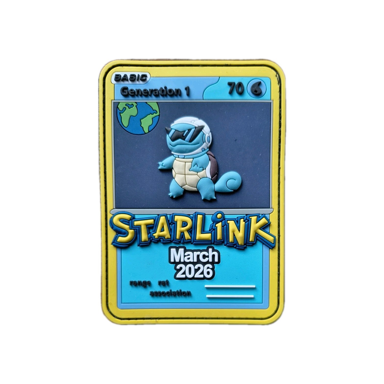 VSFB STARLINK SPACE-X POKE-MON MARCH 2026 SQUIRTLE MISSION Slap Patch