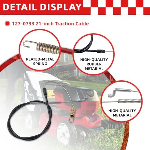 127-0733 Traction Cable Compatible with Toro 21" Flex-Force Recycler/Mulching