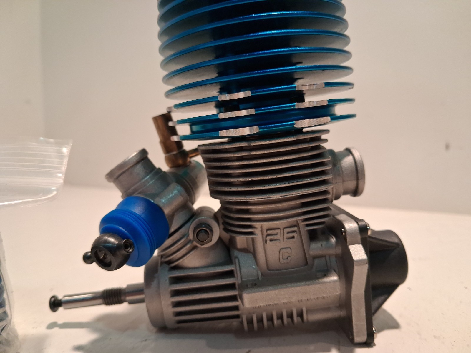 New Vintage Dynamite Mach 26C Nitro RC Engine and Head