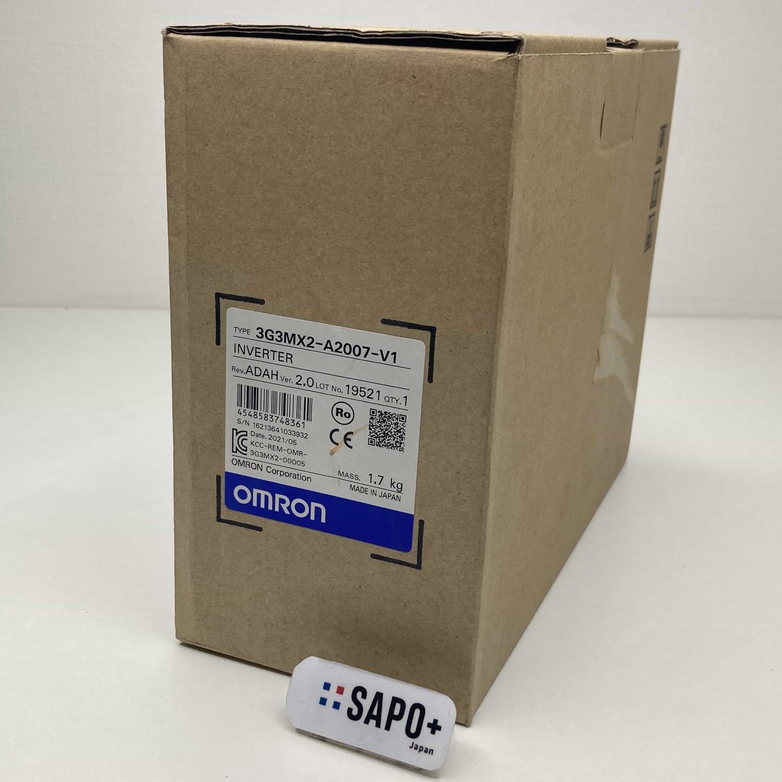 Omron 3G3MX2-A2007-V1 (Manufactured in 2021) new