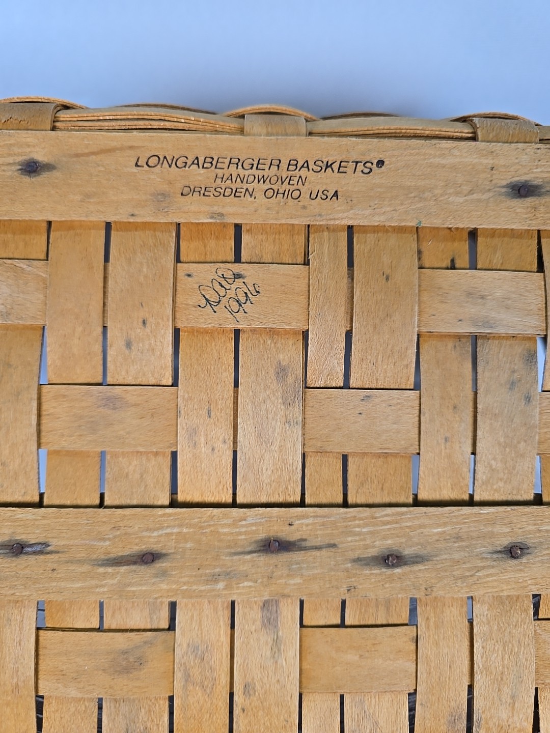 Longaberger 1996 Traditions Community Basket ~ Robust & Multifunctional