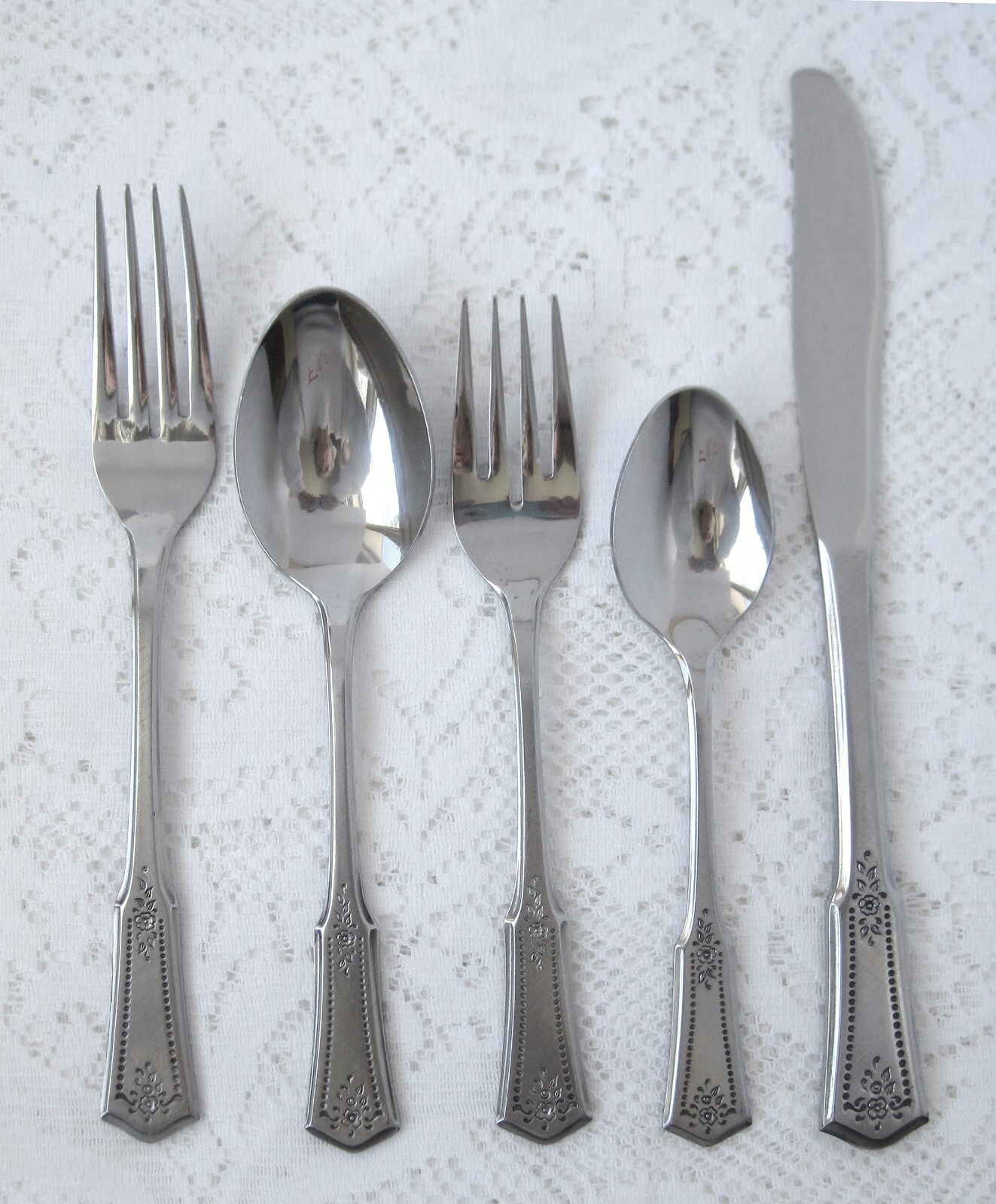ROGERS Stainless Korea STANLEY ROBERTS Flatware SRB113 Place Setting