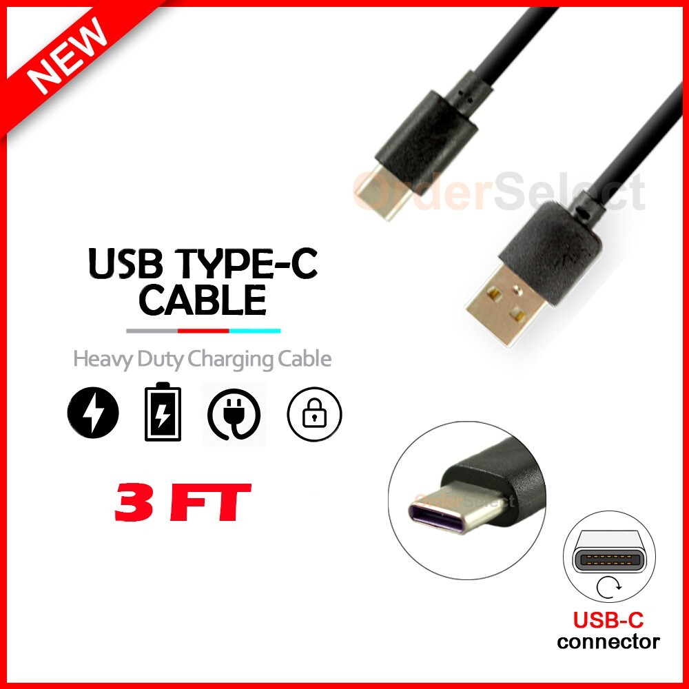 USB Type-C FAST Charger Cable Cord for Android Phone Nokia X10 /X20 / X30 / XR20