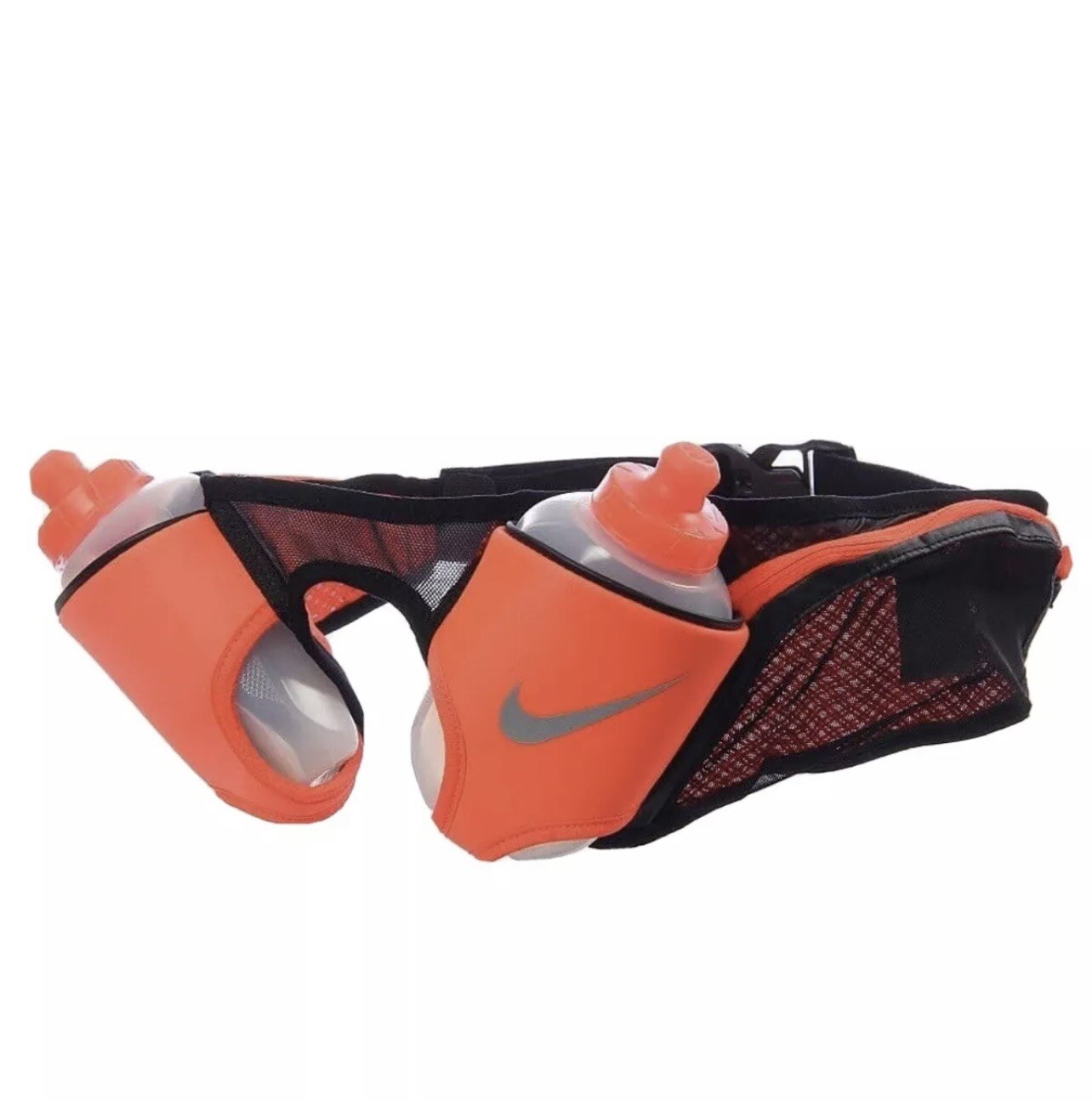 Nike Double Flask Belt 2 10 oz. Bottles - NRL85064OS - Bright Orange/Black