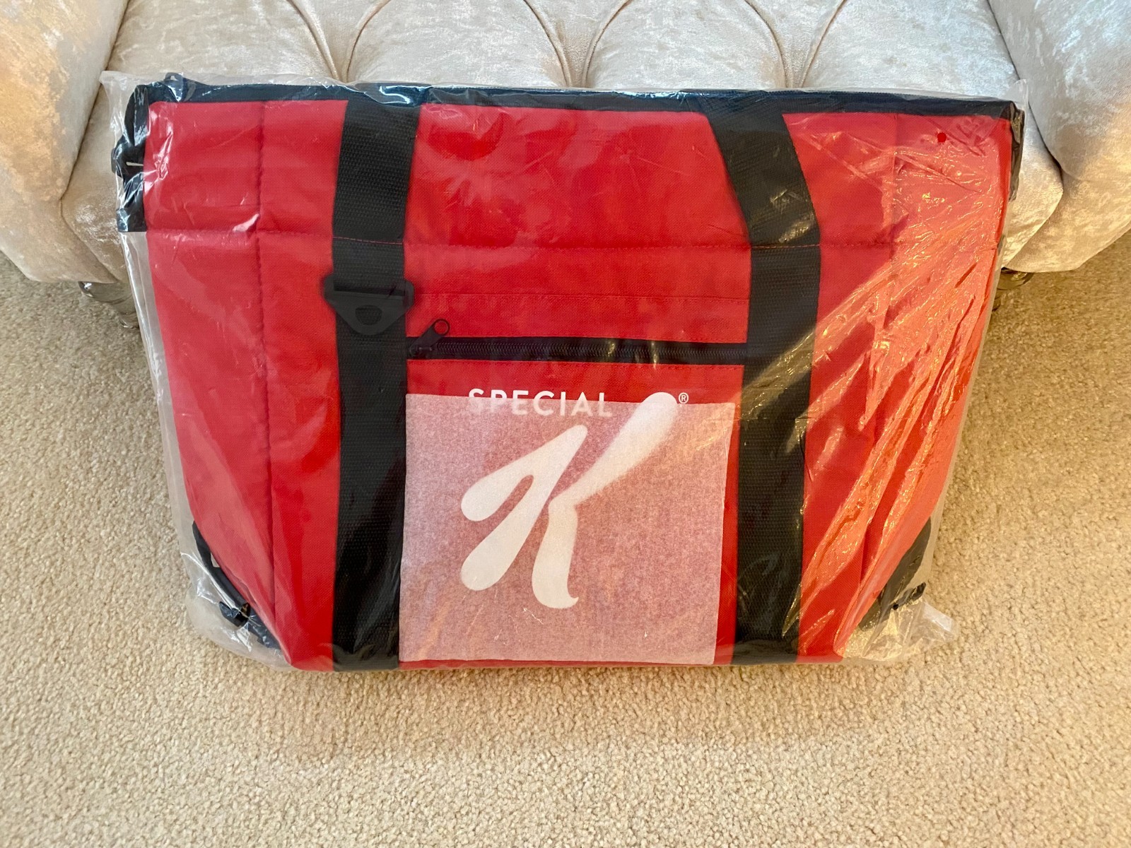 Kellogg's Special K Red Insulated Zipper Tote Cooler Carrier Sealed