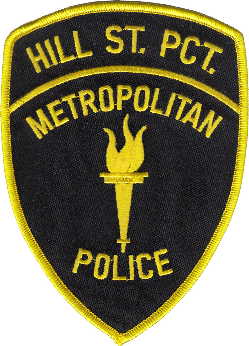 METROPOLITAN POLICE DEPARTMENT SHOULDER PATCH: Hill Street Precinct, Hill Str...