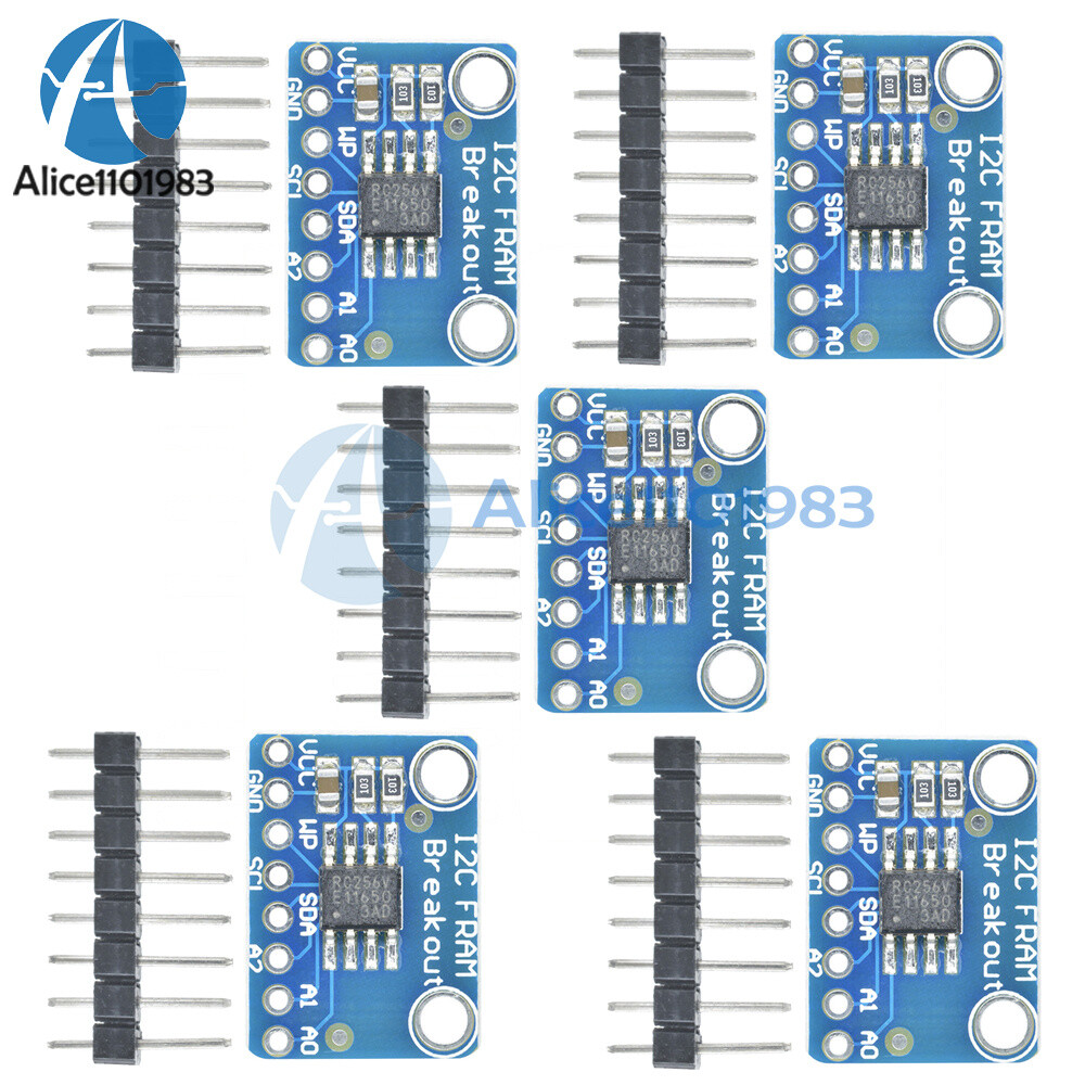 1-10PCS I2C IIC Non-Volatile FRAM MB85RC256V Breakout 256Kbit/32KByte Memory IC