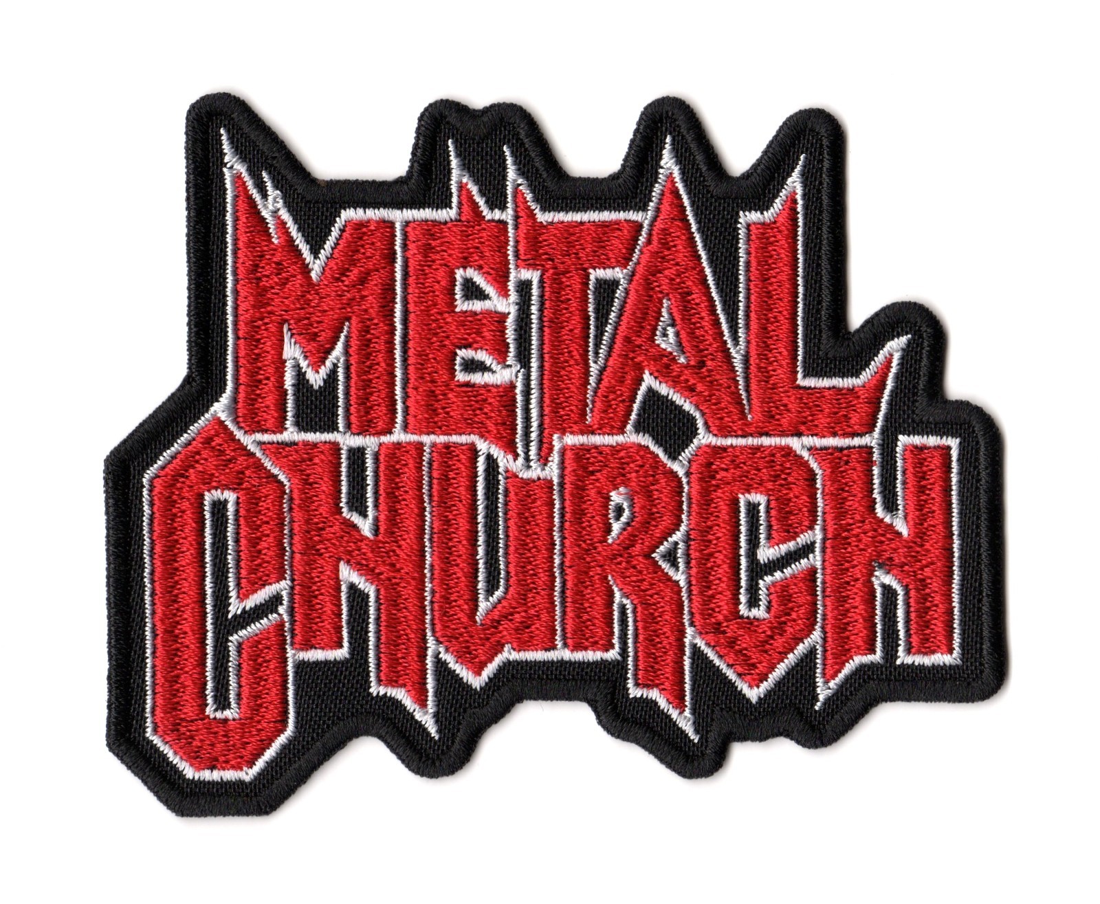 Metal Church Patch Embroidered Sew On Band Red Logo Heavy Thrash Speed Metal