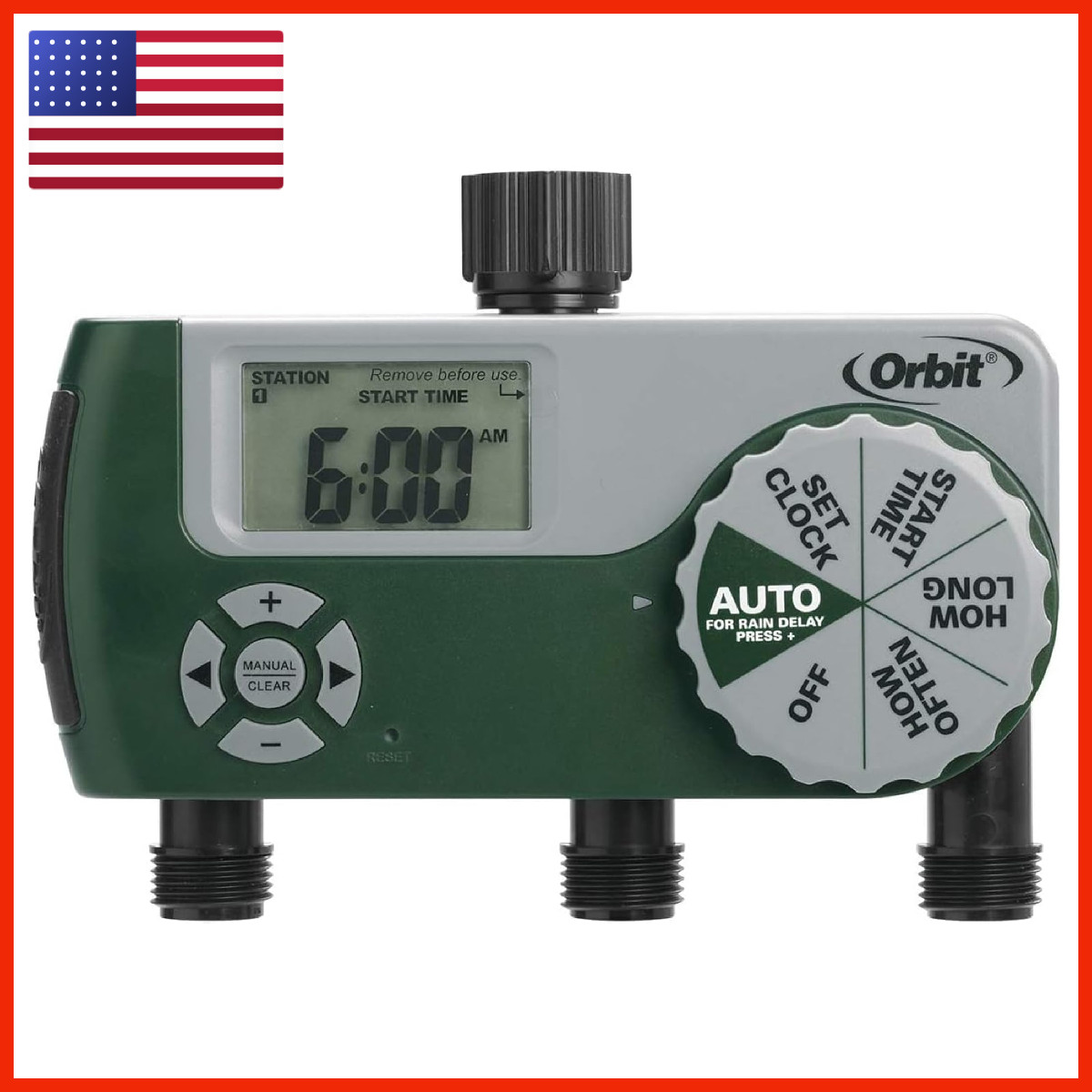 Orbit Programmable Digital Hose - 3 - - Lcd - - -