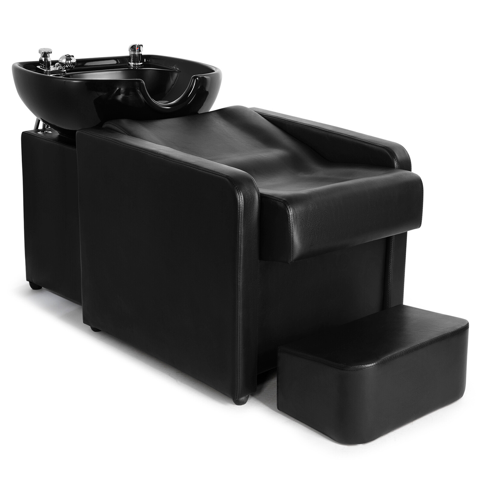 Artist Hand 70"Backwash Unit Ceramic Shampoo Bowl Sink Salon Beauty w/Foot Pedal