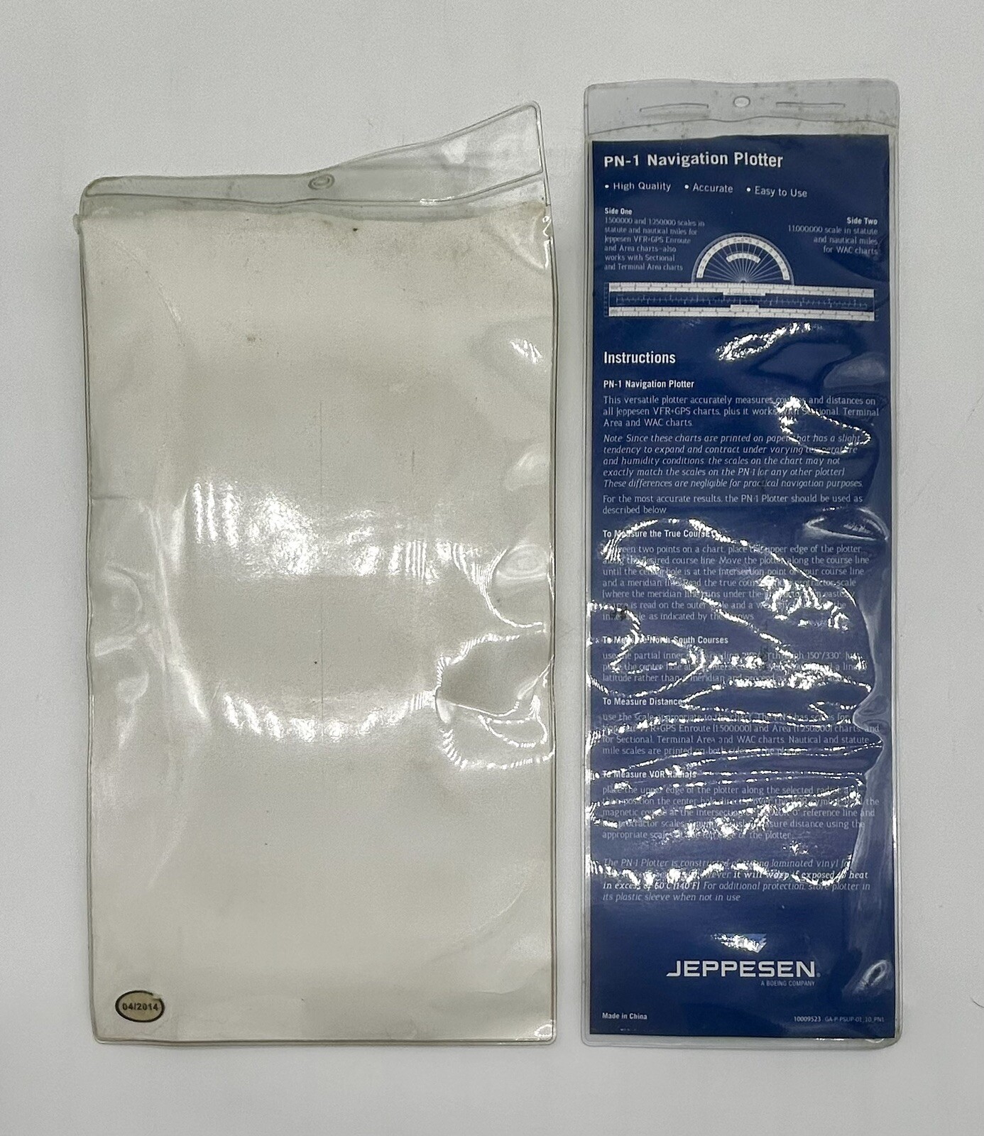 Jeppesen Slide Graphic Computer Manual and PN1 Navigation Plotter MU514200B