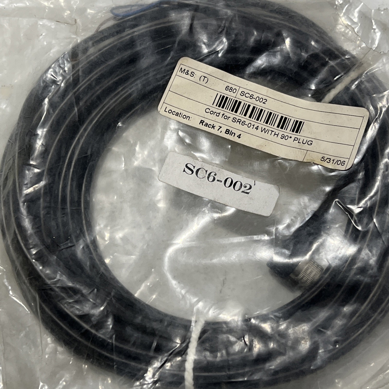 🔥NUMATICS SC6-002 3 PIN CONDUCTOR CORDSET M8 CABLE, New, Free Shipping🇺🇸