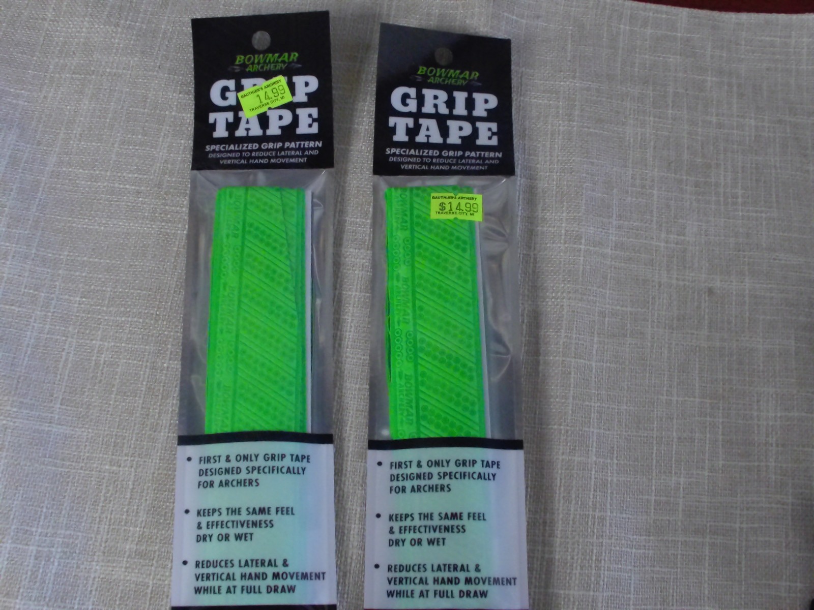 2 PACKS Bowmar Grip Tape GREEN