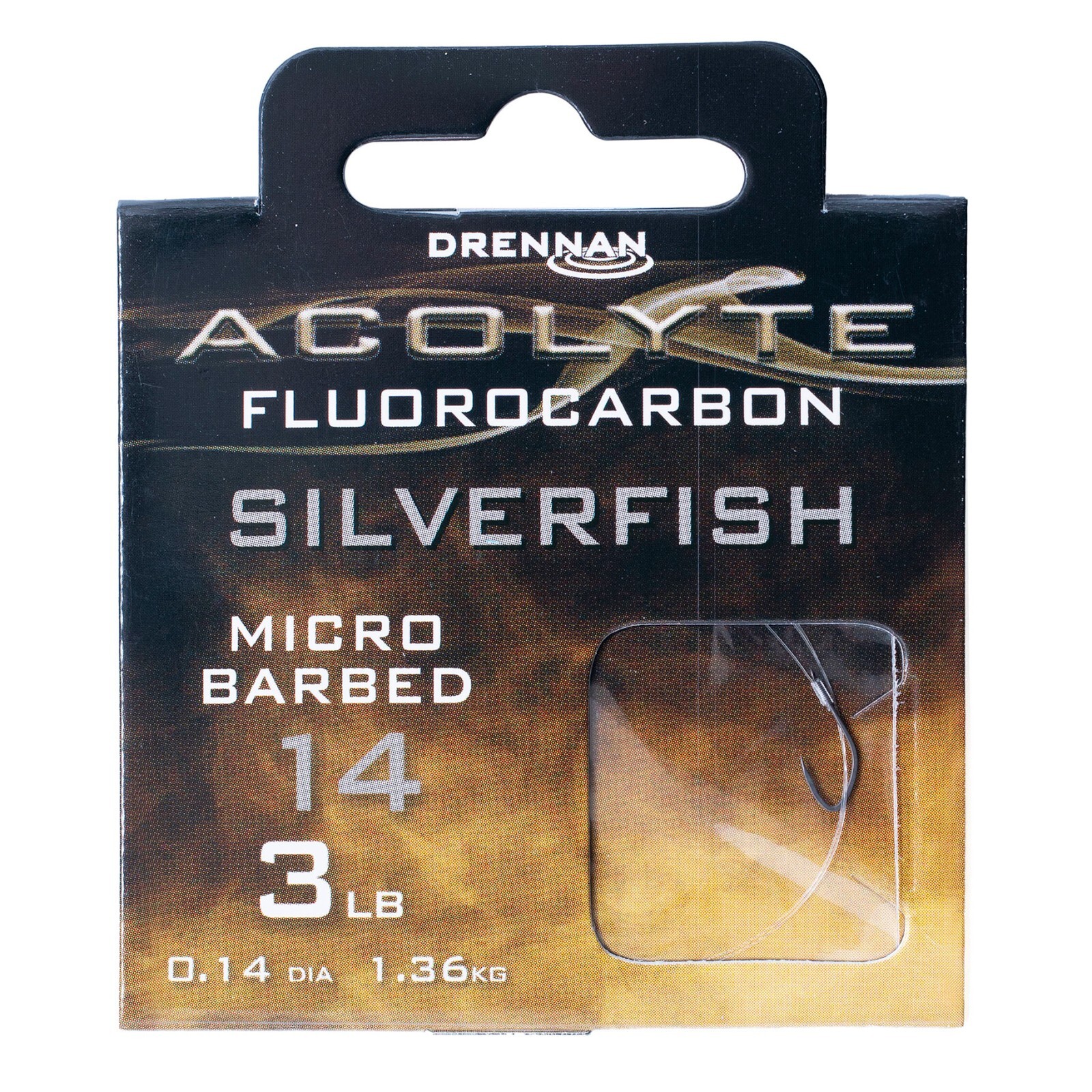 DRENNAN Acolyte Silverfish - Hooks to Fluorocarbon (Micro Barbed)