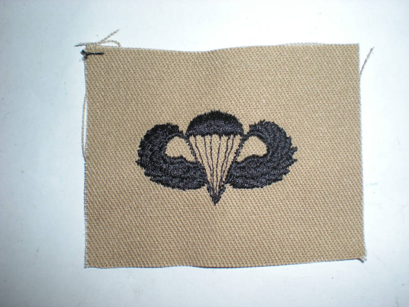 US ARMY DESERT PARACHUTIST BADGE INSIGNIA