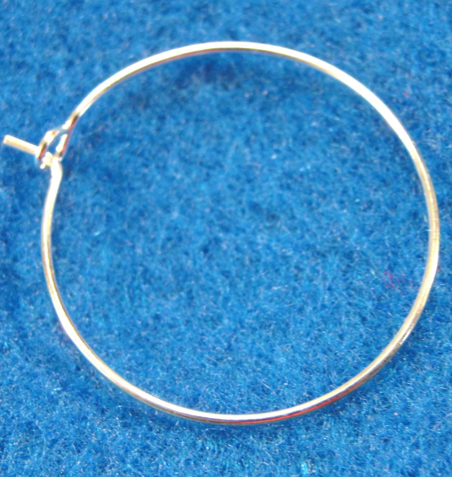 20Pcs. Silver-Plated Earring Hoops 1-1/4" 30mm Wine Glass Tibetan Findings EH15