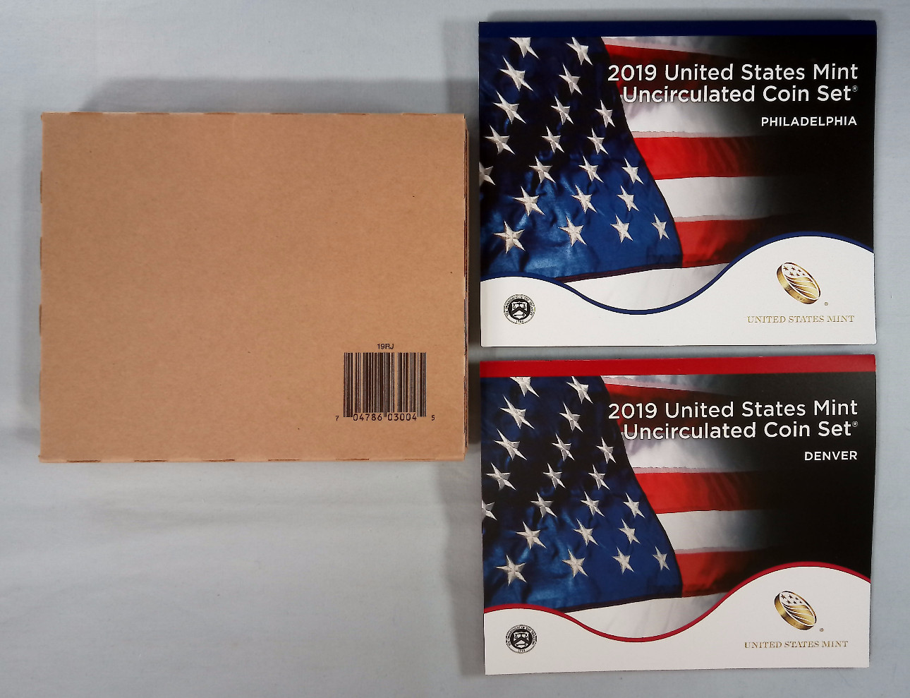 2019 P D United States Mint Uncirculated Set 20-Coins