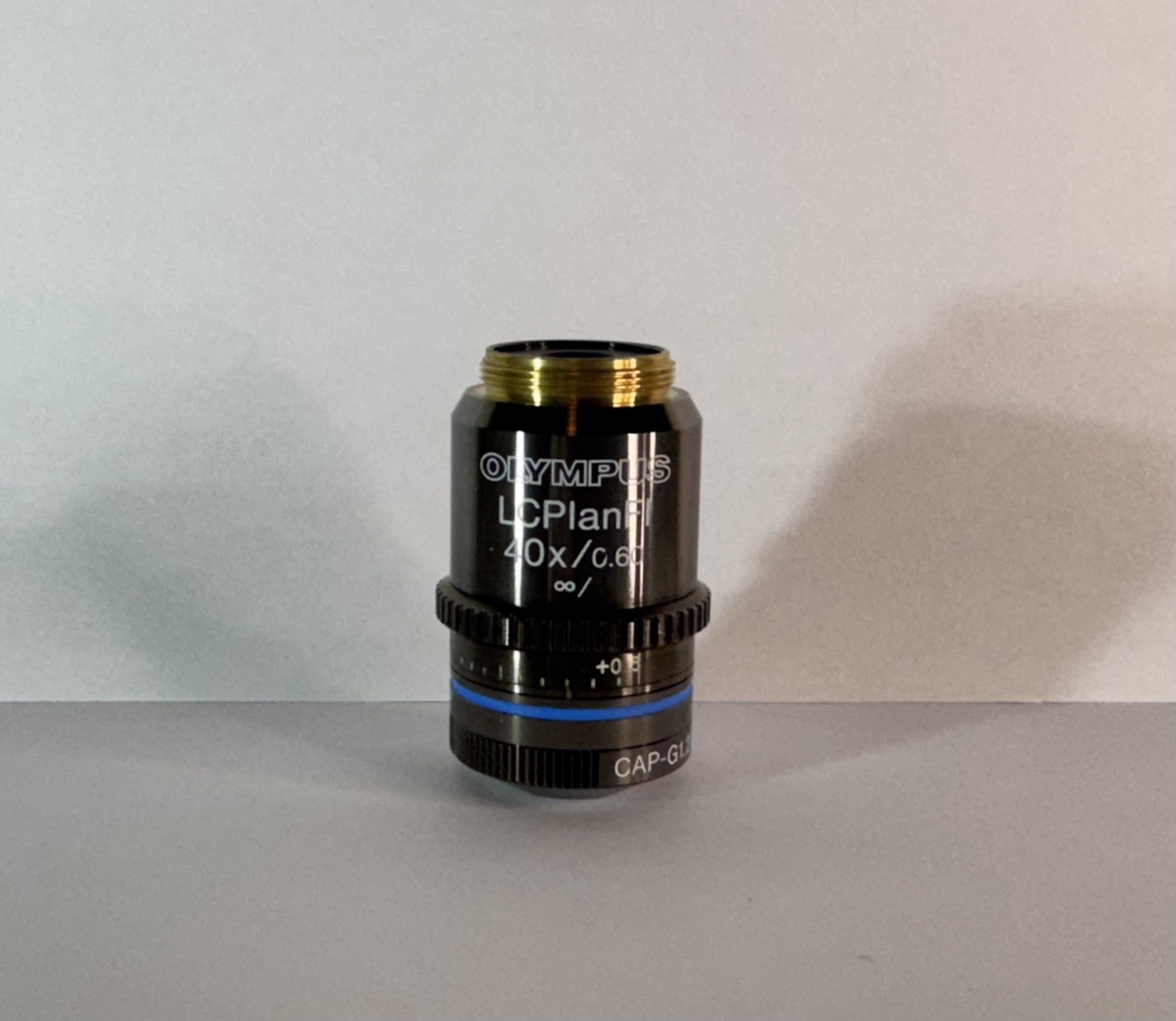 Olympus LCPlanFl 40×/0.60 ∞/0 Microscope Objective Lens-Correction Collar RMS