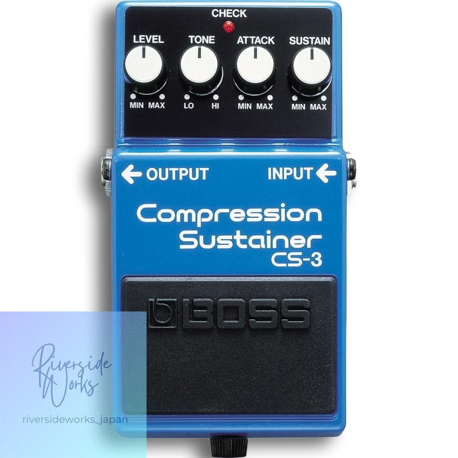 BOSS CS-3 Compression Sustainer with AC Adapter Set - Compressor CS3